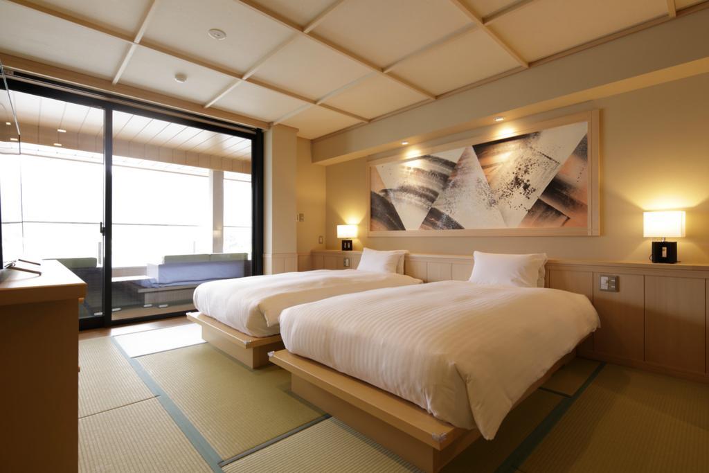 Fujikawaguchiko Onsen Konanso Hotel Exterior foto A room at the hotel