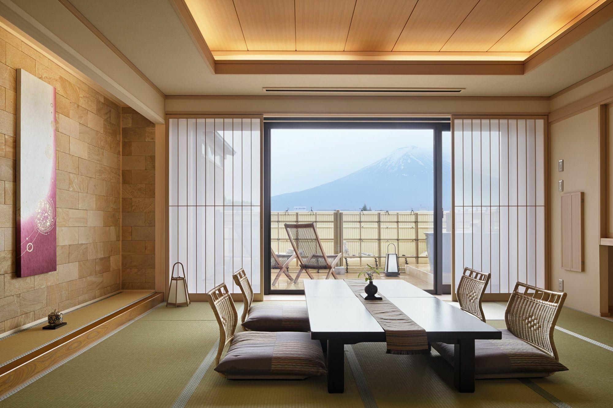 Fujikawaguchiko Onsen Konanso Hotel Exterior foto A traditional Japanese room